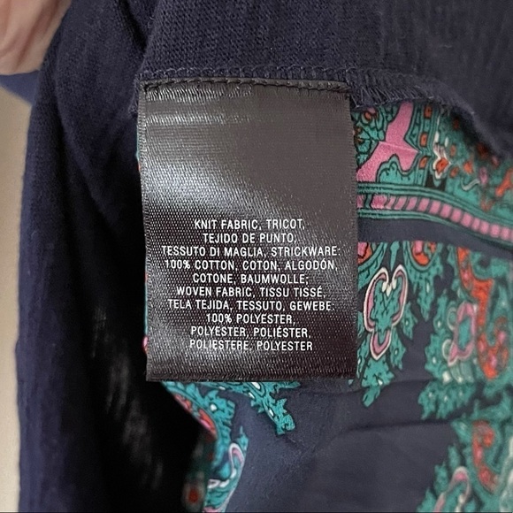 Anthropologie Paper Locket Paisley Accordion Tee - Picture 5 of 5